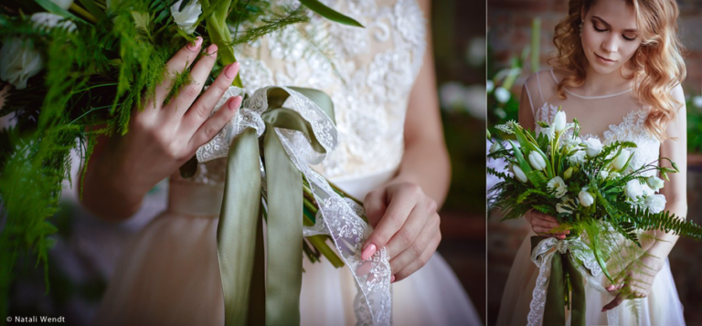 Spring inspiration with wedding dress Belardi and boudoir Valerie