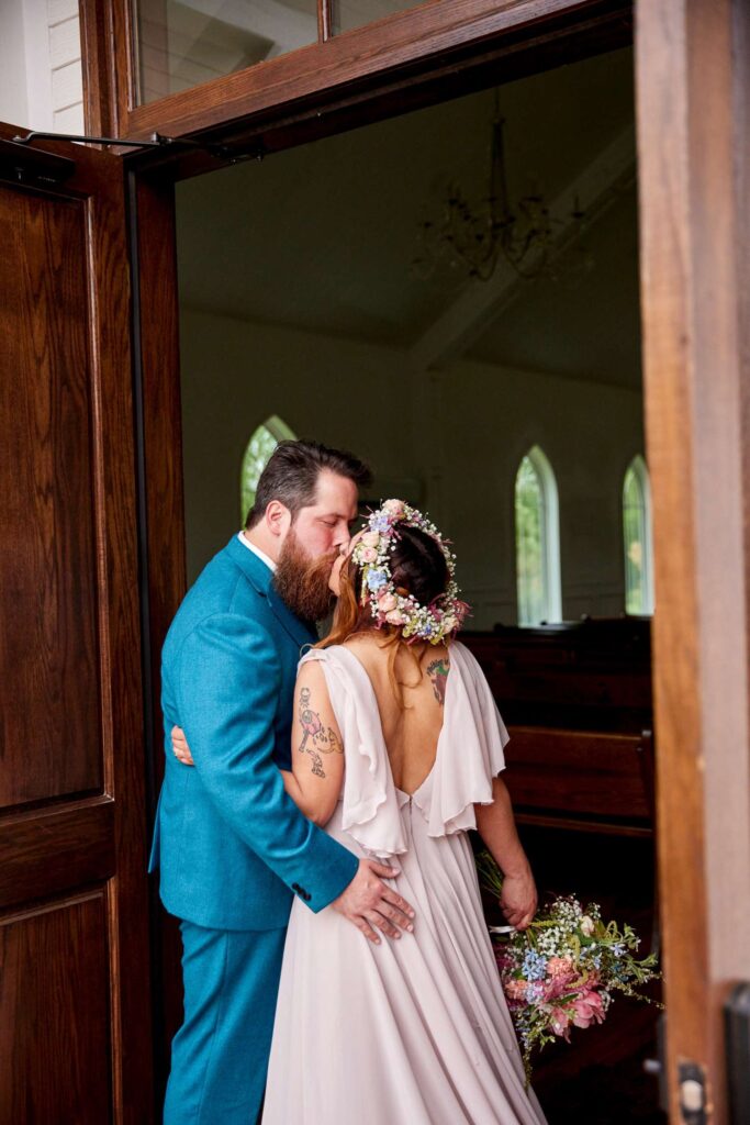Photo Bride Abigail in a Berta wedding dress