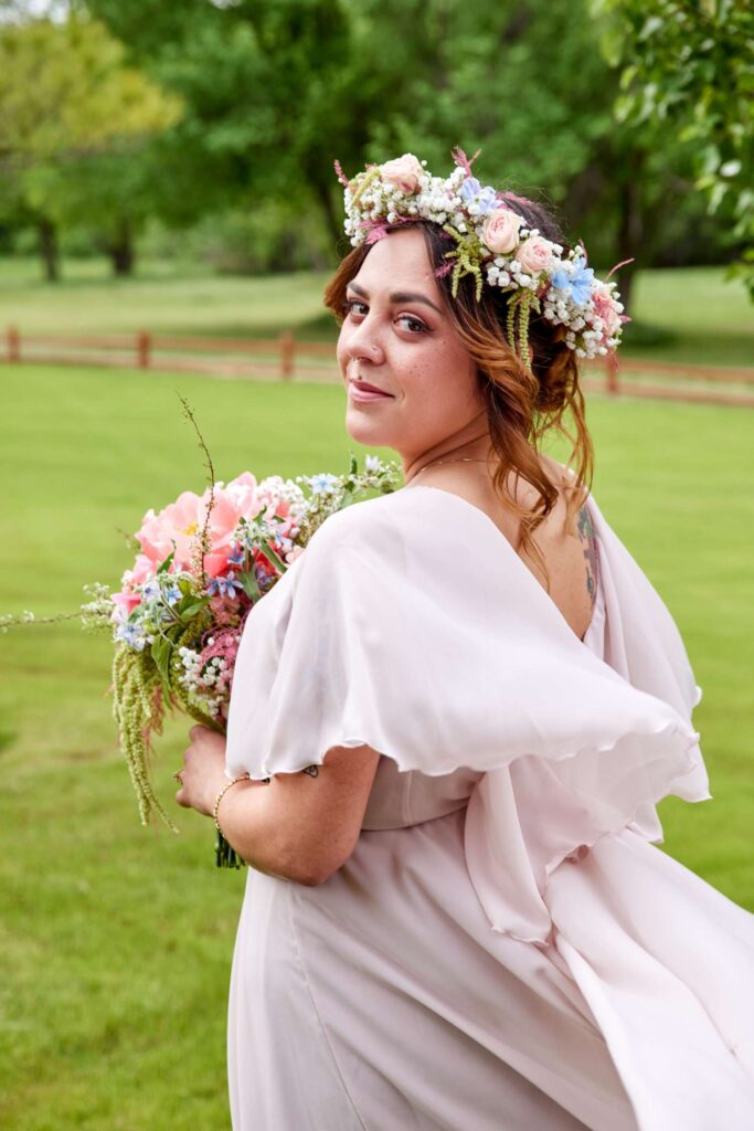 Photo Bride Abigail in a Berta wedding dress