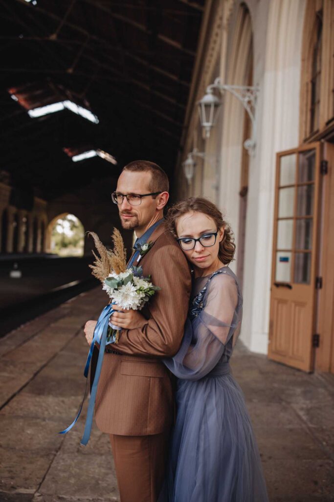 Photo Bride Alexandra in Artemis wedding dress