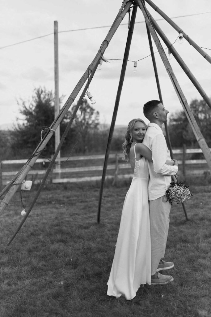 Photo Bride Anastasia in Zoe wedding dress
