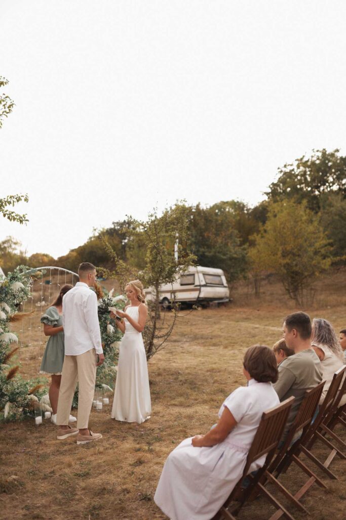 Photo Bride Anastasia in Zoe wedding dress