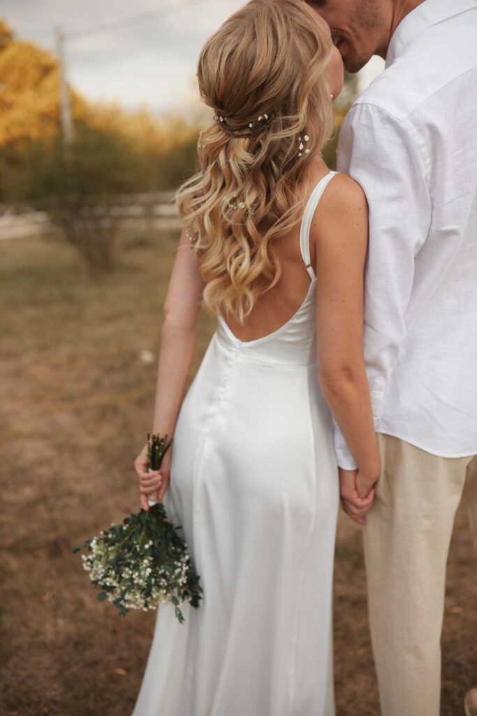 Photo Bride Anastasia in Zoe wedding dress