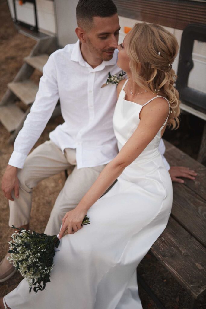 Photo Bride Anastasia in Zoe wedding dress