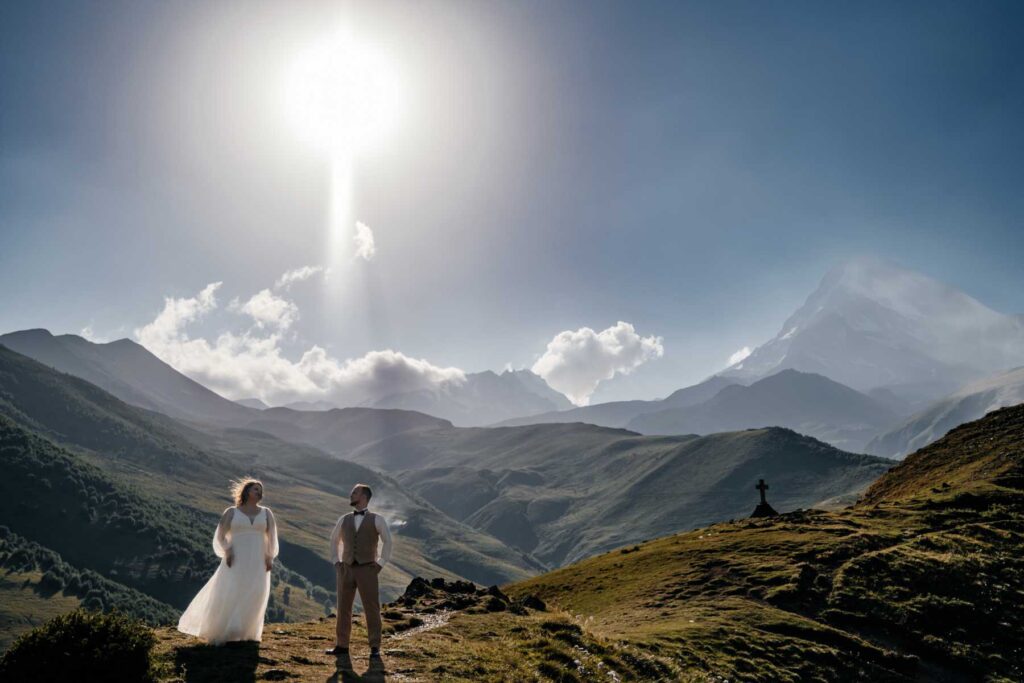 Photo Bride Anna in an Iowa wedding dress