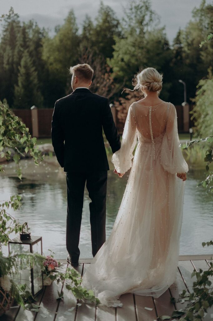 Photo Bride Anna in an Iowa wedding dress