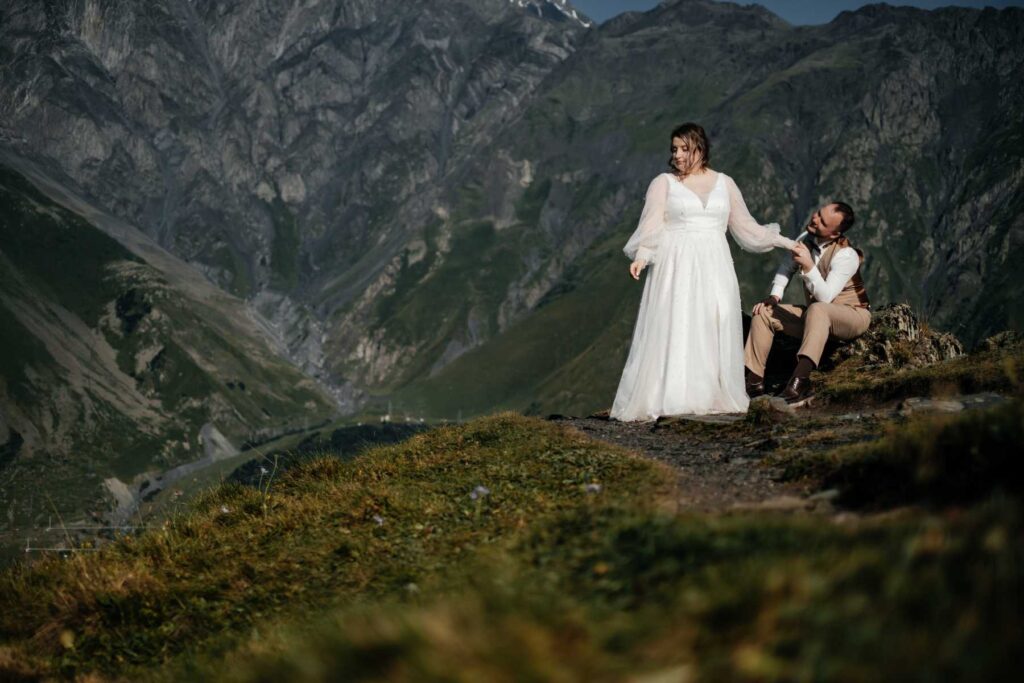 Photo Bride Anna in an Iowa wedding dress