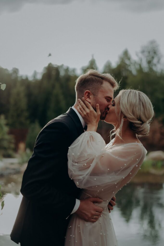Photo Bride Anna in an Iowa wedding dress