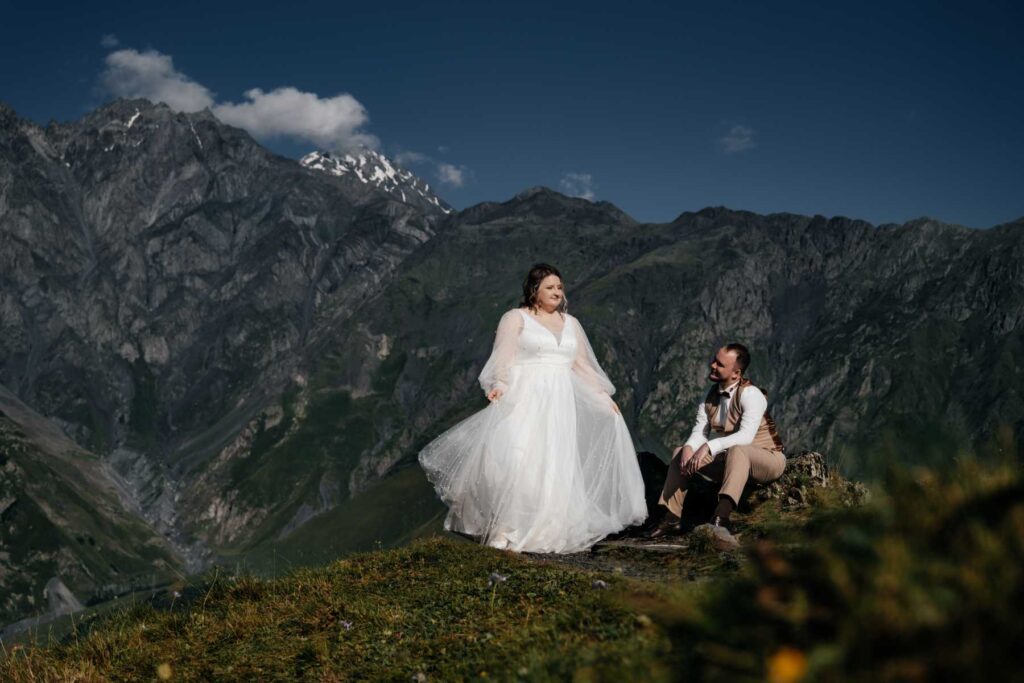 Photo Bride Anna in an Iowa wedding dress