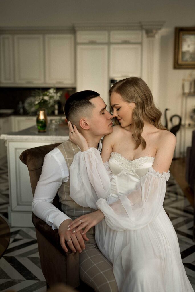 Photo Bride Arina in Calista wedding dress