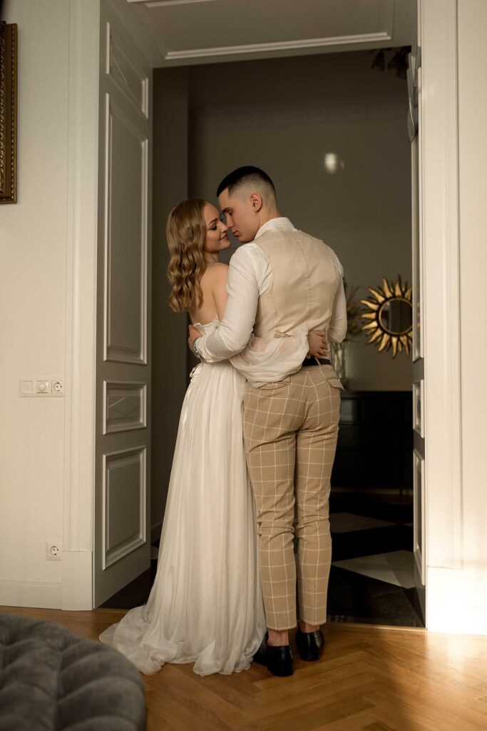 Photo Bride Arina in Calista wedding dress