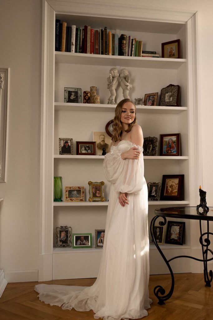 Photo Bride Arina in Calista wedding dress