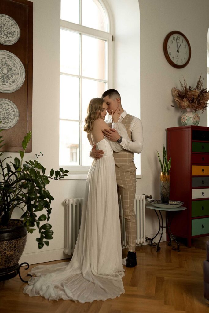 Photo Bride Arina in Calista wedding dress