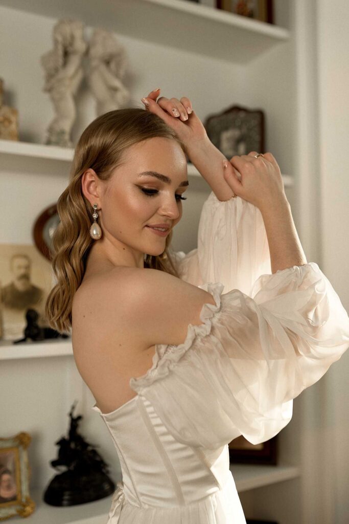 Photo Bride Arina in Calista wedding dress