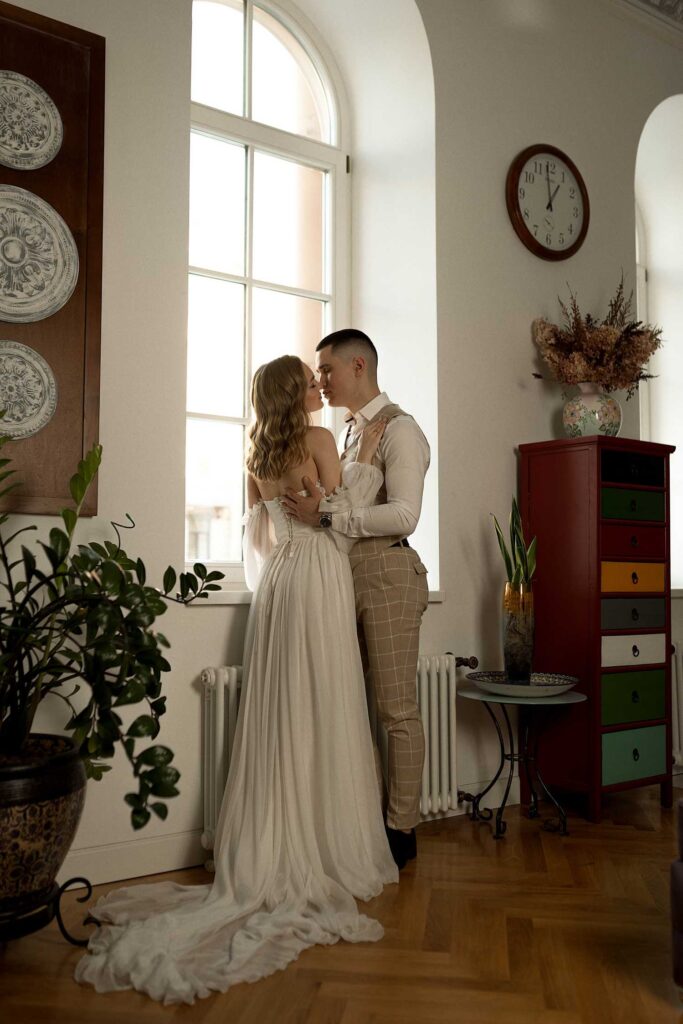 Photo Bride Arina in Calista wedding dress