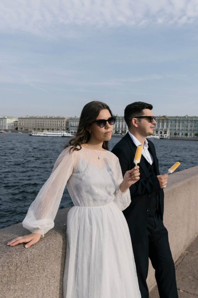 Photo Bride Daria in a custom wedding dress by Boudoirwedding