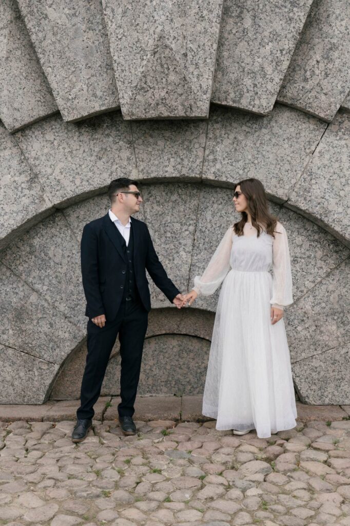 Photo Bride Daria in a custom wedding dress by Boudoirwedding