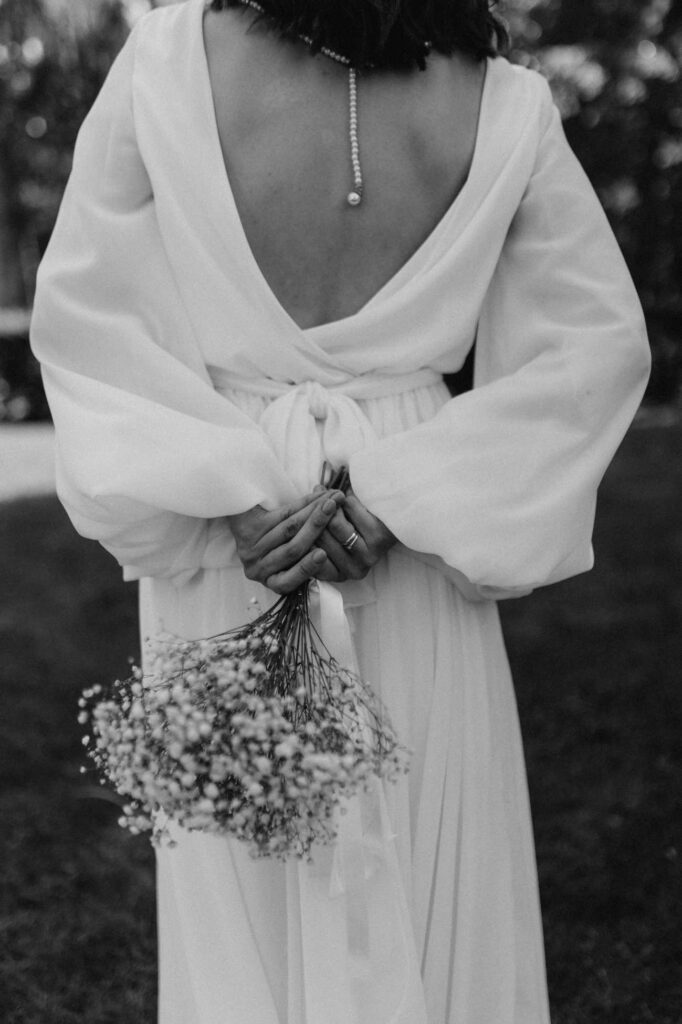 Photo Bride Dasha in Augusta wedding dress