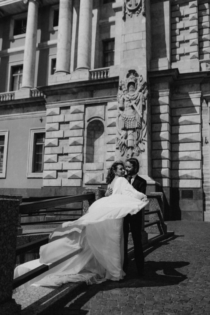 Photo Bride Dasha in Augusta wedding dress