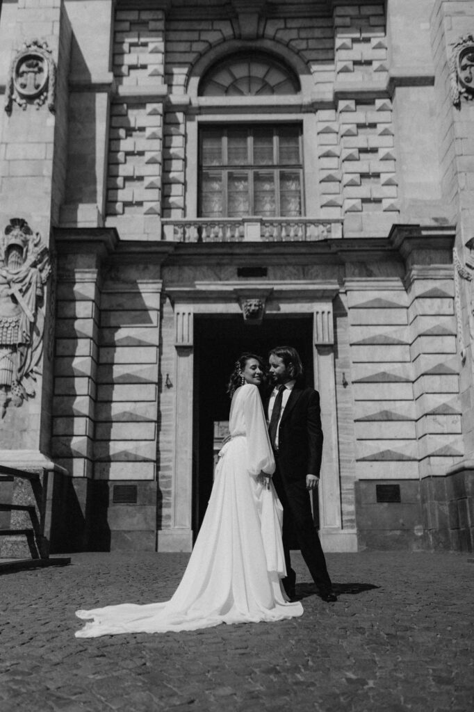 Photo Bride Dasha in Augusta wedding dress