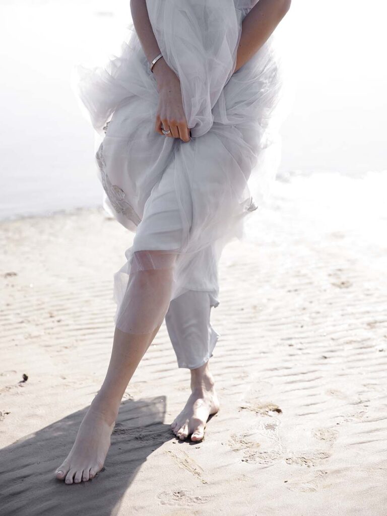 Photo Bride in a custom dress based on the Fantasia dress