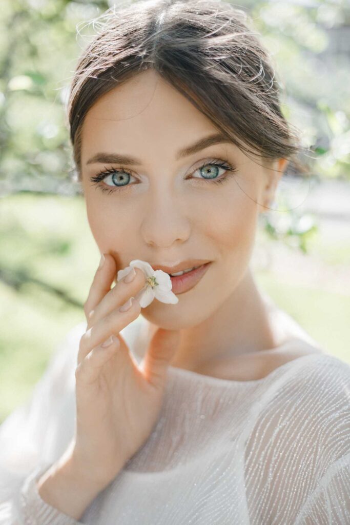 Photo Bride in a custom gown by BoudoirWedding