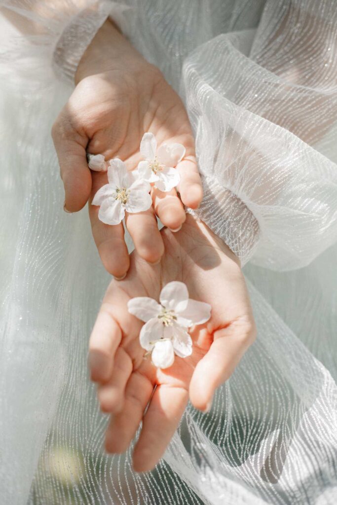 Photo Bride in a custom gown by BoudoirWedding