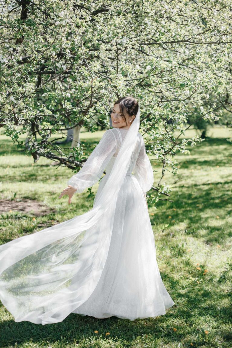 Bride in a custom gown by BoudoirWedding