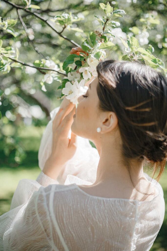 Photo Bride in a custom gown by BoudoirWedding