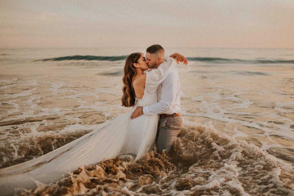 Photo Bride in an ivory Levada dress