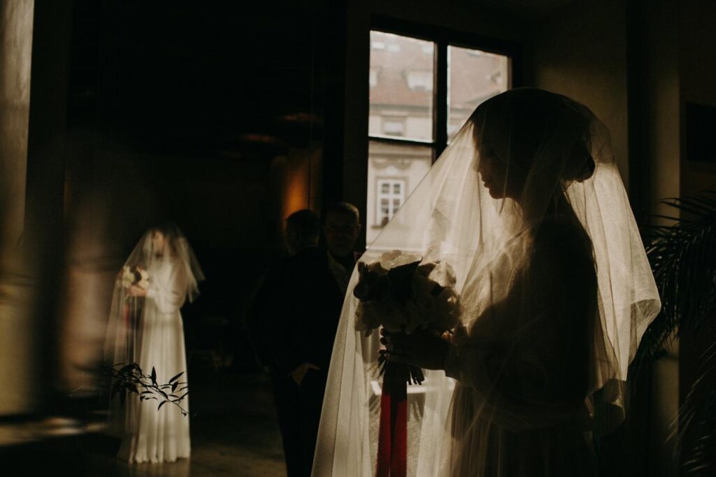 Photo Bride Jana in a gorgeous Nirvana wedding dress