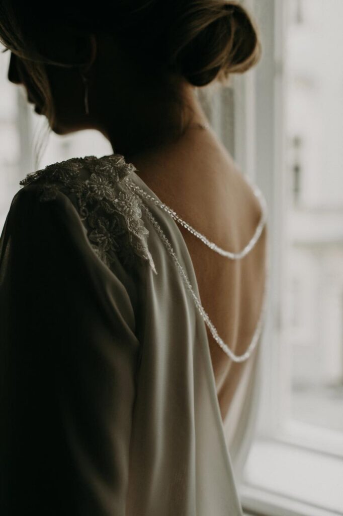 Photo Bride Jana in a gorgeous Nirvana wedding dress