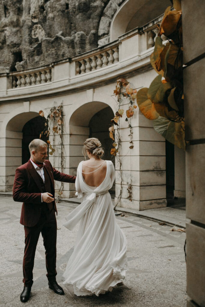Photo Bride Jana in a gorgeous Nirvana wedding dress