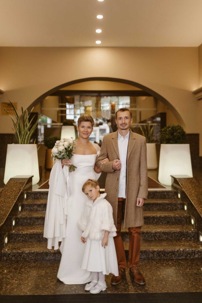 Photo Bride Maria in a custom gown and baby gown by Boudoirwedding