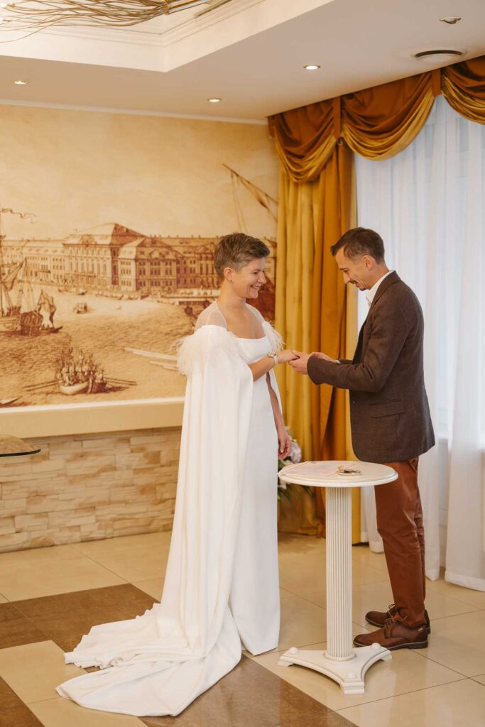Photo Bride Maria in a custom gown and baby gown by Boudoirwedding
