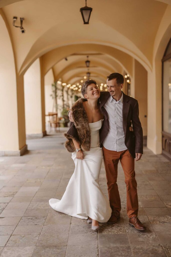 Photo Bride Maria in a custom gown and baby gown by Boudoirwedding