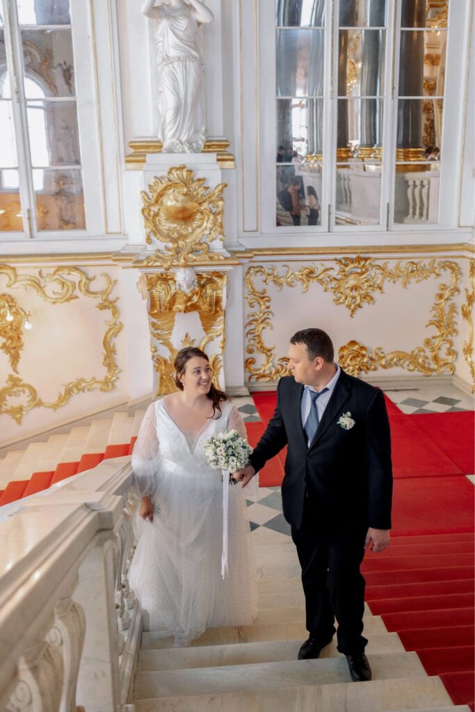 Photo Bride Marina in an Iowa dress