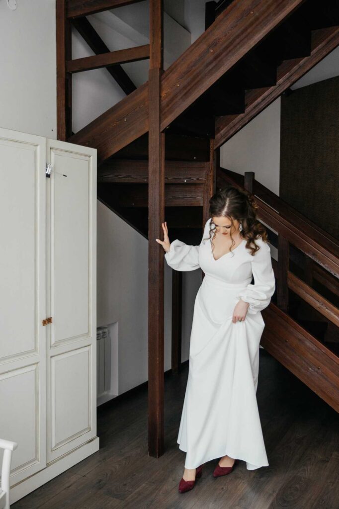 Photo Bride Sophia in a Tiffany wedding dress