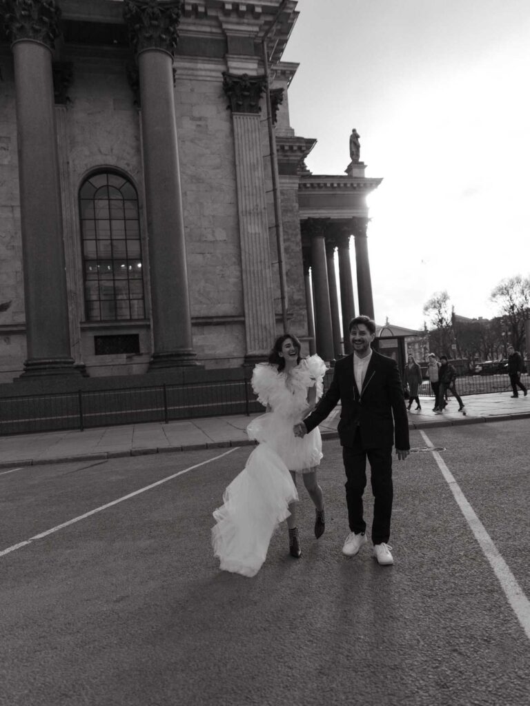 Photo Bride Susie in a custom-made dress