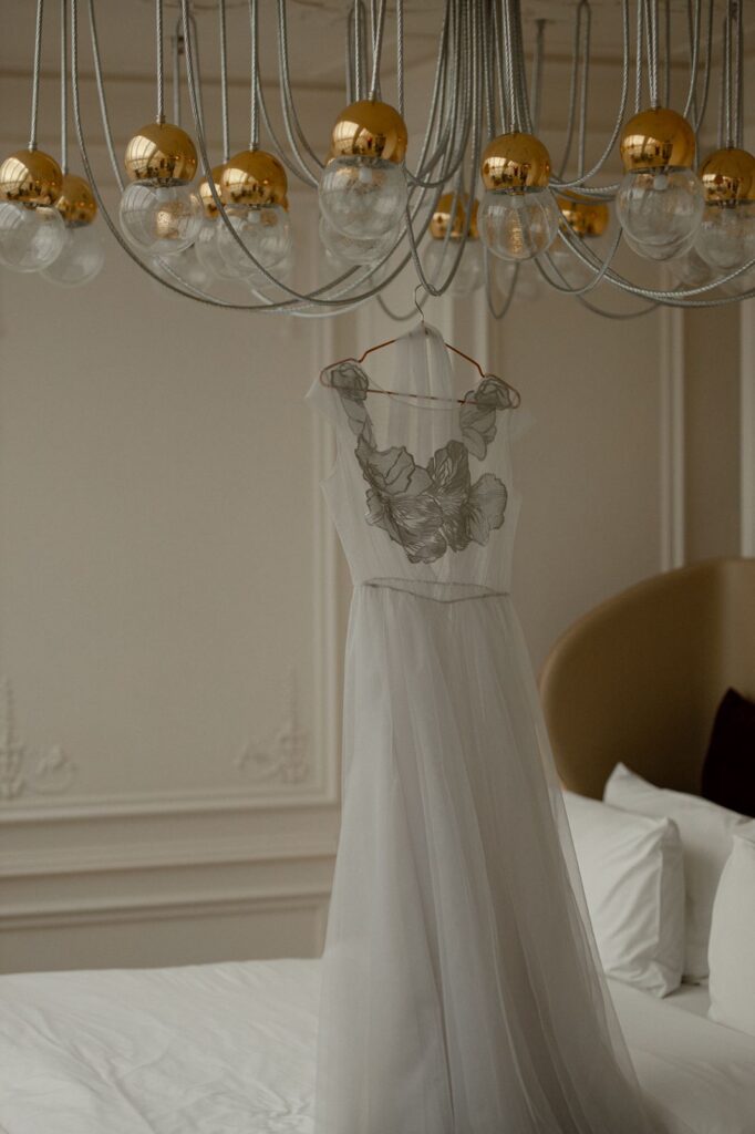 Photo Custom wedding dress and baby girl dress by Boudoirwedding