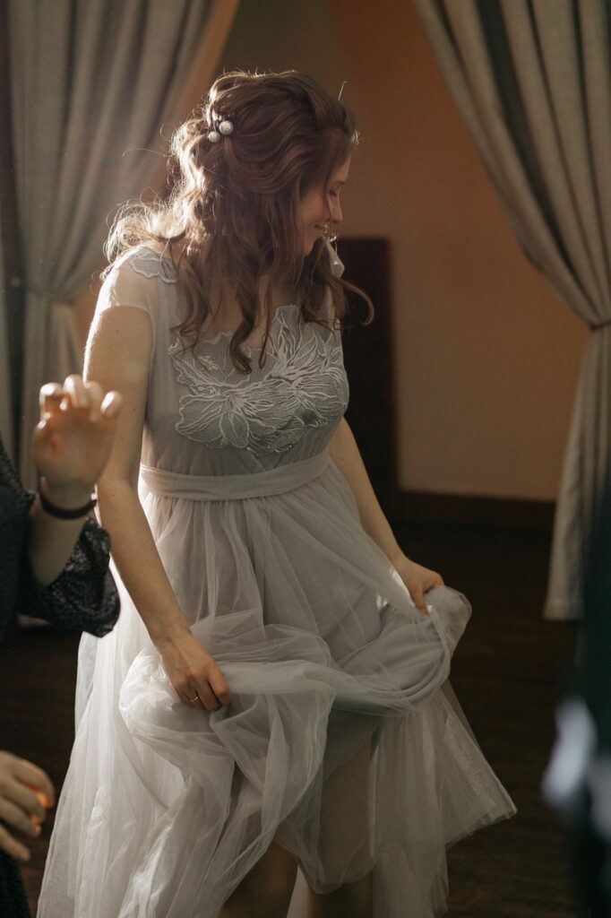 Photo Custom wedding dress and baby girl dress by Boudoirwedding