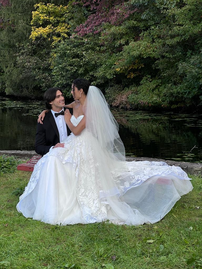 Photo Edelweiss dress on a beautiful bride from the USA