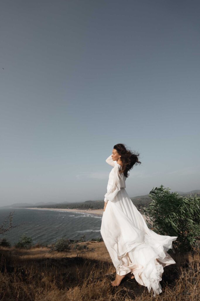 Photo Nature photo shoot in a Nirvana dress