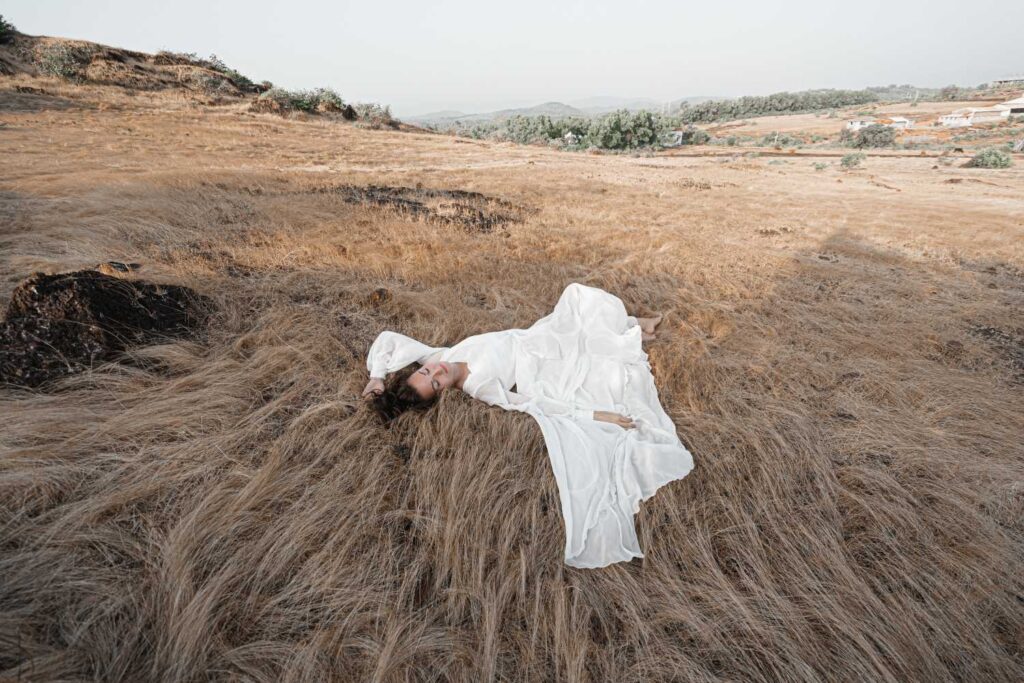 Photo Nature photo shoot in a Nirvana dress