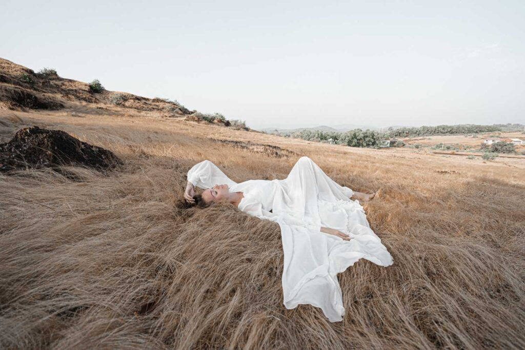 Photo Nature photo shoot in a Nirvana dress