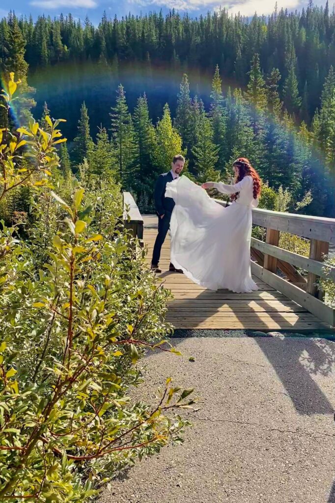 Photo Photo session in a picturesque place bride in Nirvana dress