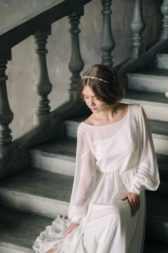 Photo Photo session in classic style bride in Nirvana dress