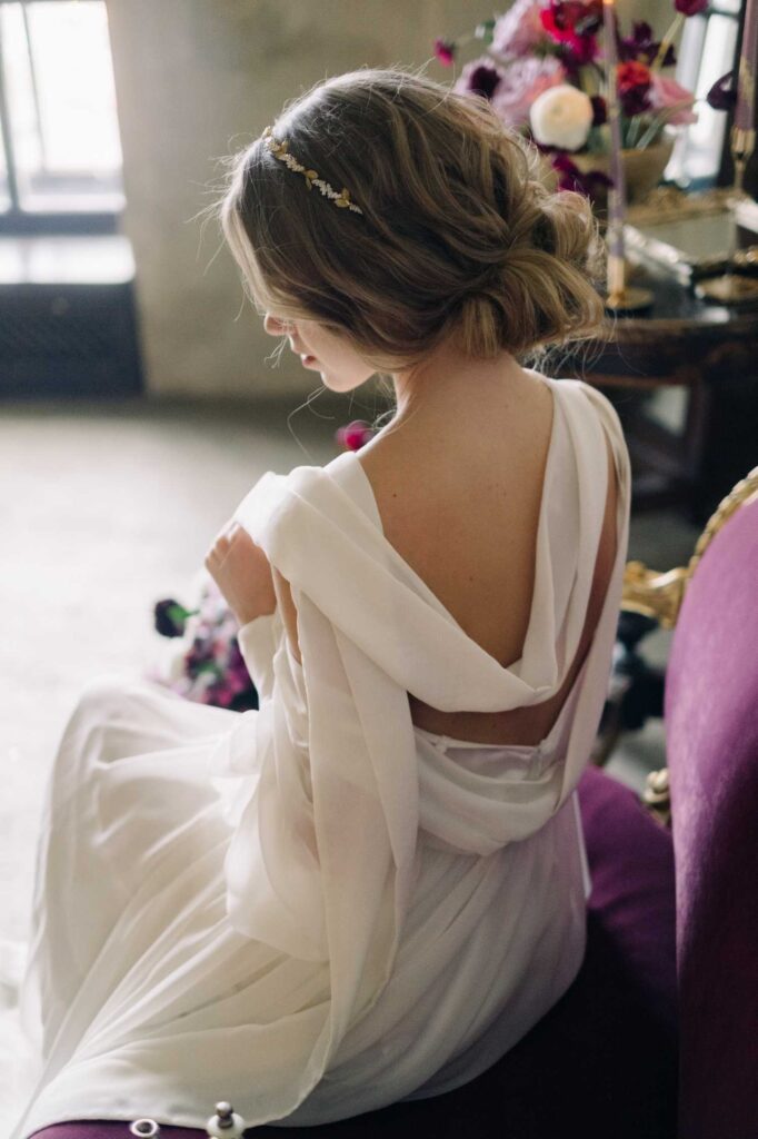 Photo Photo session in classic style bride in Nirvana dress