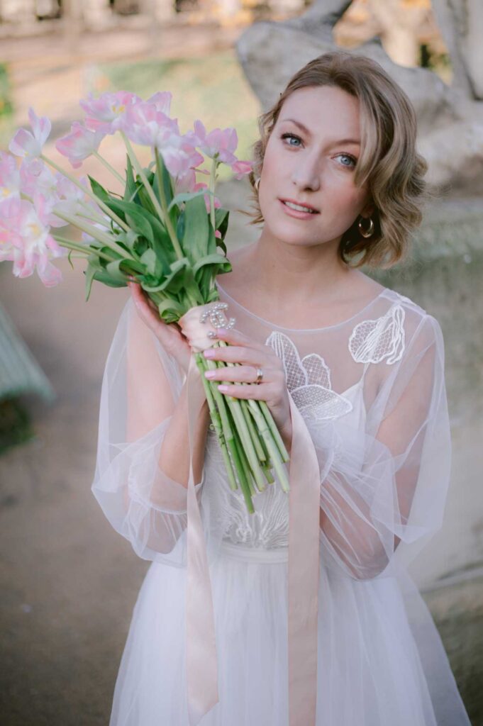 Photo Photo session in France bride in Fantasia dress