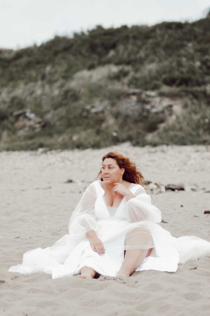 Photo Photo session on the beach in Iowa dress